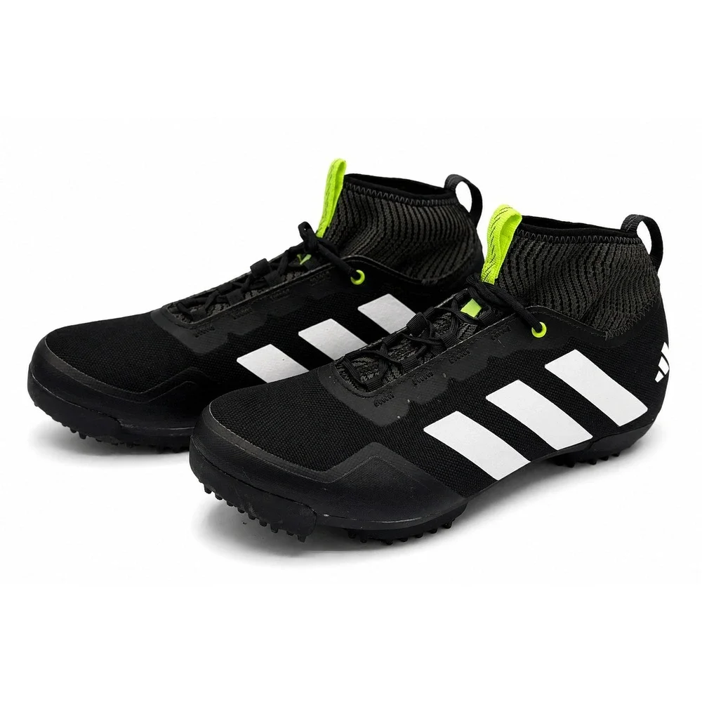 Adidas The Gravel Cycling Shoes Mens 8.5 Black Silver SPD Compatible AHQ9034 MTB